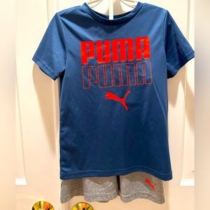 Puma boys 2 piece short set size 5